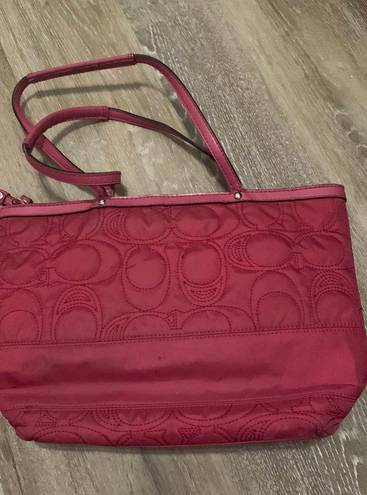 Coach Bag Dark Pink