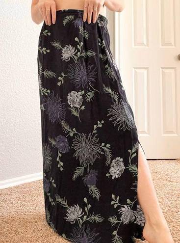 Coldwater Creek Vintage  Blue Floral Maci Skirt