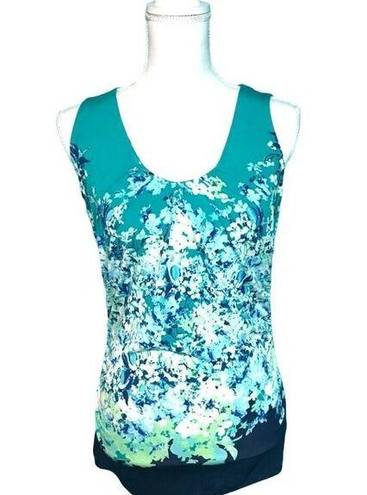 Krass&co NY& floral sleeveless top