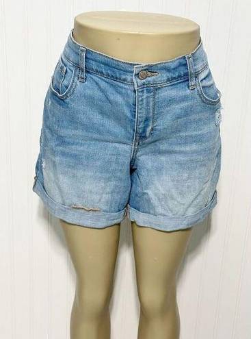 Old Navy  Women's Fitted Stretch Folded Hem Denim Shorts Blue Size 14R