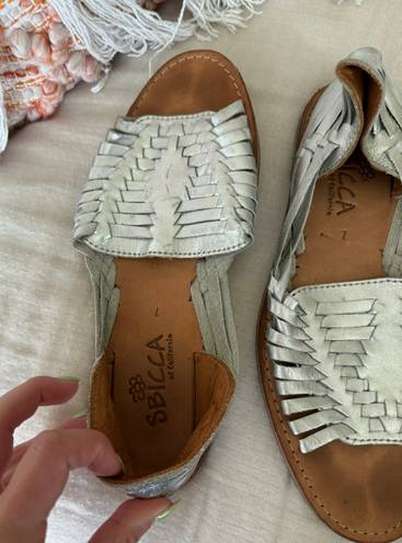 sbicca Silver Sandals 