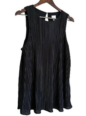 A New Day  Accordion Pleated Blouse Sz L Shiny Satin Roaring 20s Costume Feminine