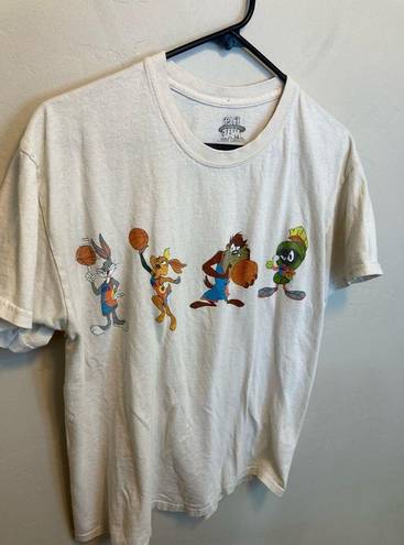 Looney Tunes Space Jam Vintage Style Graphic Short Sleeve T-Shirt Unisex Size Medium