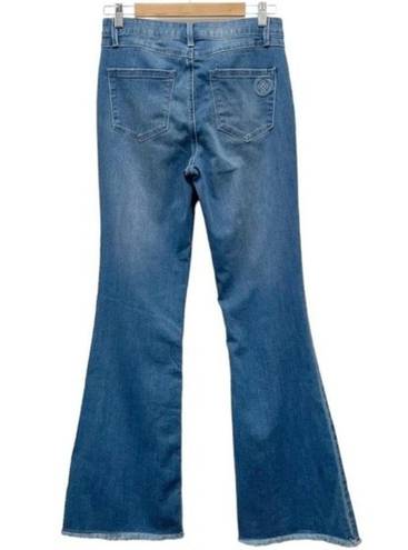 Daisy Laurie Felt Jeans  Denim Flare Medium Wash Bellbottom Flares Women’s Size 6