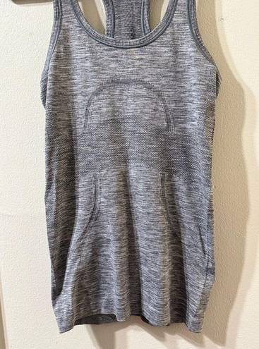 Lululemon  Swiftly Tech Racerback Tank Size 2 Heathered Slate Gray