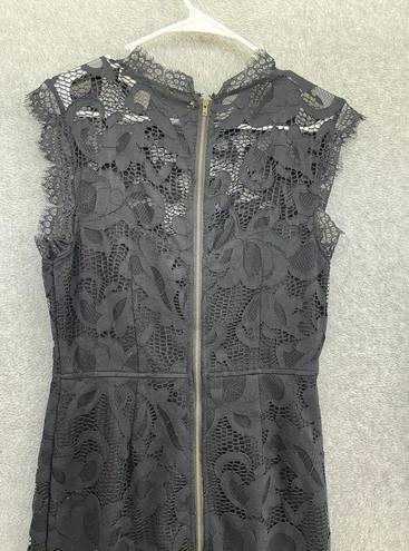 Sans Souci  Women's Dress Black Lace Sheath Size Medium