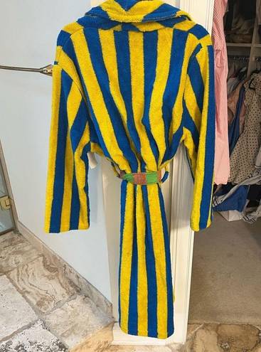 Dusen Dusen Field Stripe Robe Yellow