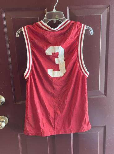 Adidas IU Indiana University Basketball Jersey Red And White Size Small