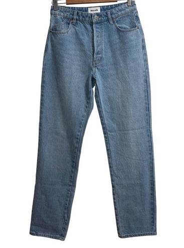 Rolla's  Classic Straight High Rise Regular Fit Jean In Vanessa Blue Wash