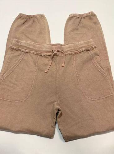 easel  Los Angeles Women's Stretchy Jogger Sweatpants Brown Size Large