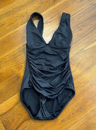 J.Crew V Neck Ruched Swimsuit