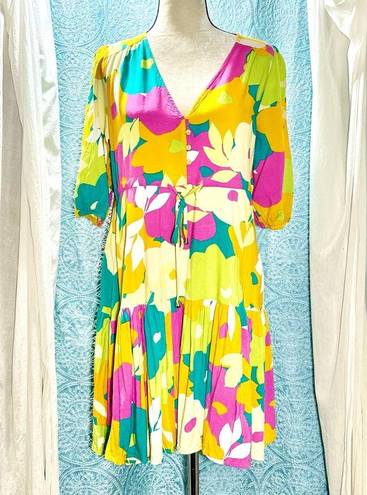 Abel the label ATL  Bright Floral Fit & Flare Dress