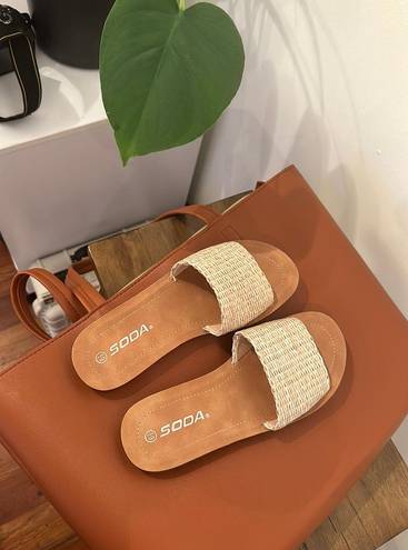 Soda Shoes Rattan Sandals