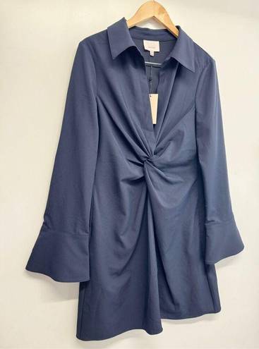 Cinq à Sept  Mckenna Dress Navy Blue Size 12 Long Sleeve NEW