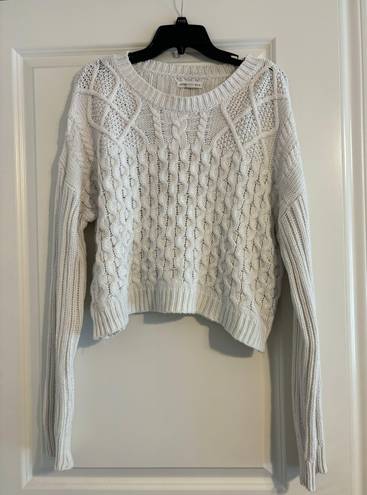 Aeropostale White Crop Sweater