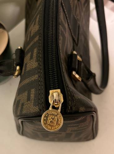 Fendi Vintage Zucca Boston Bag