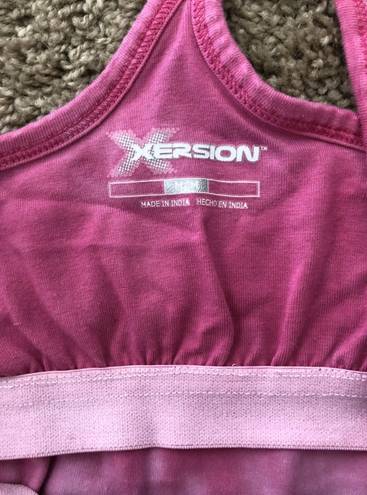 Xersion Yoga Tank Top Pink 92% Cotton Sz Mid