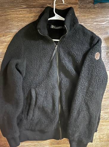 Free Country Black Sherpa Zipup Jacket 