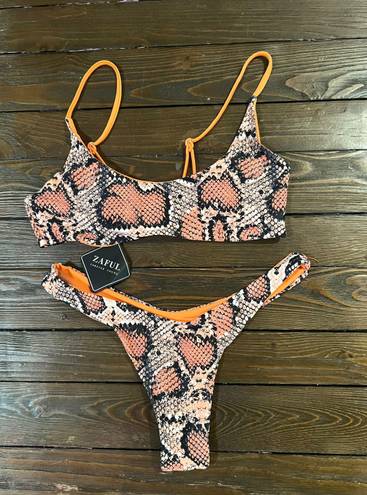 Zaful Snake print Bikini Set Size M -NWT