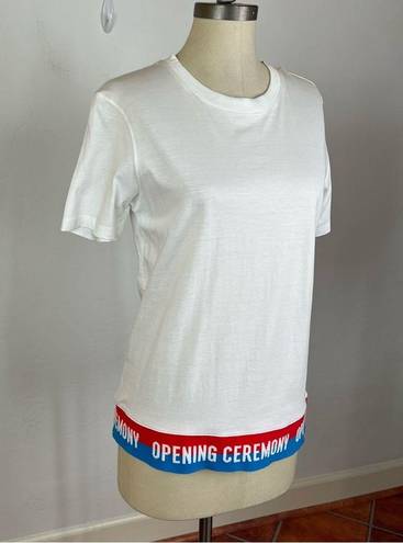 Opening Ceremony  White Tape Logo Tee