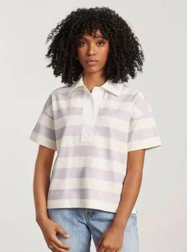 Everlane  Organic Cotton Striped Polo Shirt Size Small