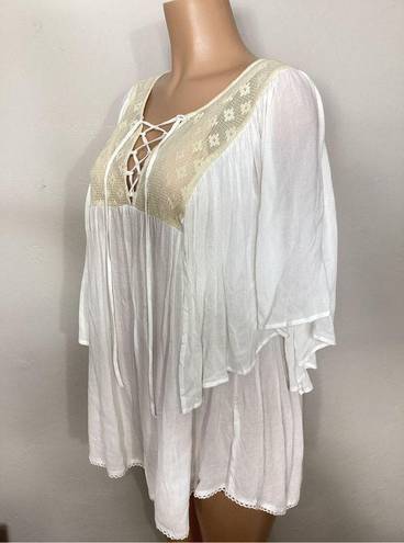 l*space New. L* white and cream lace coverup. S/XS. Retails $149