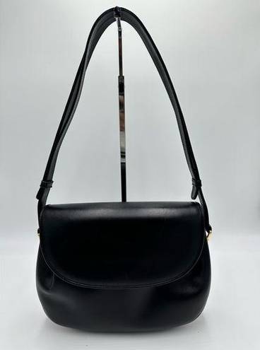 Gucci  Black Leather Shoulder Bag (Vintage)