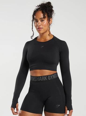 Gymshark FLEX SPORTS LONG SLEEVE CROP TOP