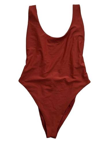 Aerie  Super Scoop One Piece Swimsuit XL Women’s Orange GUC 9608