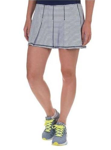 Kyodan  Pleated Navy Stripe Tennis Skirt Medium