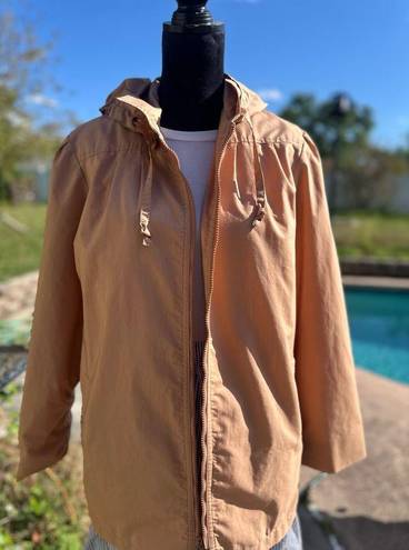 London Fog Vintage  Rain Coat - Women's Size 11/12 - Large - Peach - Small Flaw