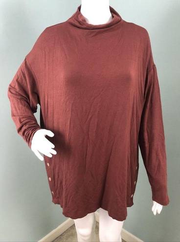 Isabel Maternity NWT  by Ingrid & Isabel Side Snap Mock Neck Top XL