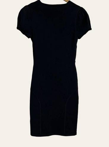 Karen Millen  NEW Black Knit Cocktail Pencil Dress Size 2