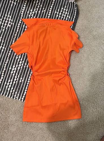 Pretty Little Thing Orange Mini Dress