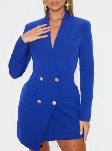 Pretty Little Thing  Blue Blazer dress