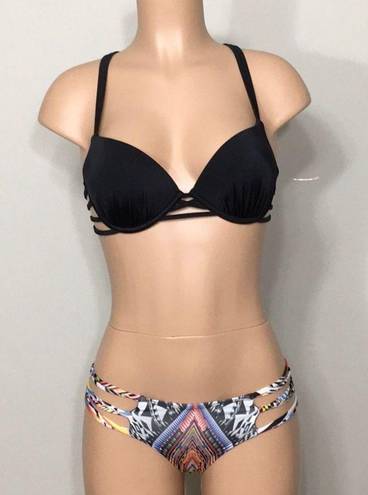 PilyQ  mixed bikini. 34C/S-bottom. NWT