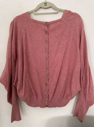 ALLSAINTS  Elgar Cowl Neck Pink Sweater, Size 8