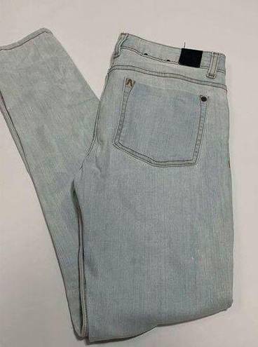 RVCA  Womens Denim Jeans Mid Skinny Light Wash Size 28