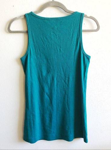 Tommy Bahama  Tank Top Teal (Green-Blue) Ribbed Scoop Neck Tank Sz M GUC