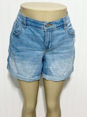 Old Navy  Women's Fitted Stretch Folded Hem Denim Shorts Blue Size 14R