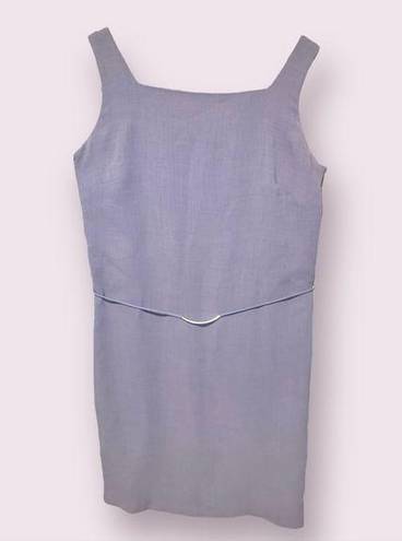 Valerie Stevens  Square Neck Sheath Dress with Belt Detail in Lavendar - size 14P