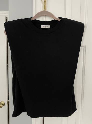 Aritzia Black Shoulder Pad Tank