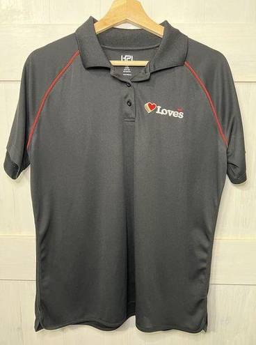 Polo Loves Gas Station Work Uniform Black  Women’s Size Large Dri Fit