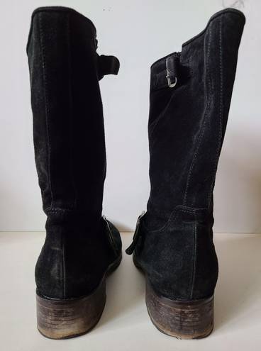 Vero Cuoio Boots Size 10.5 Black Suede