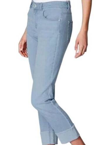 J.Jill  Denim Authentic Fit Cropped Jeans in California Wash Blue Plus Size 16