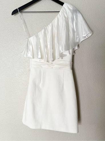 Elliatt  Chaebol One Shoulder Mini Dress Ivory Size XS