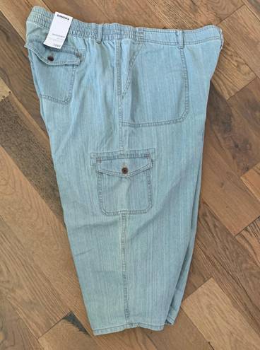 Sonoma NWT Skimmer Mid Rise Blue Denim Capri Jeans Size 16 W