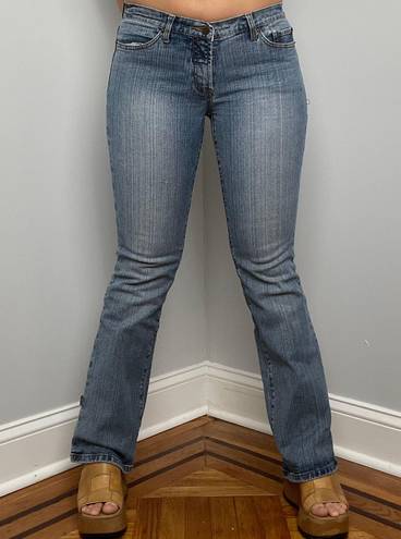 Rampage Y2K  Low Rise Medium Wash Flare Jeans