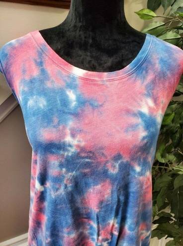 True Craft  Women's Multicolor Cotton Round Neck Sleeveless Casual Blouse Size 2X