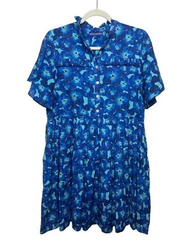 Tuckernuck  RO'S GARDEN  Blue Jacinta Deauville Dress Sz. S